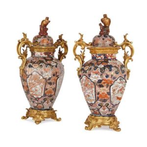 japanese amari porcelain vases