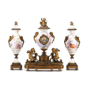 Sèvres clock set